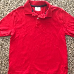 hanna Anderson red polo size 8